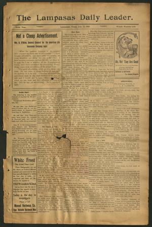 The Lampasas Daily Leader. (Lampasas, Tex.), Vol. 6, No. 1658, Ed. 1 Tuesday, July 13, 1909