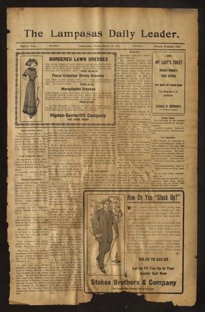 The Lampasas Daily Leader. (Lampasas, Tex.), Vol. 8, No. 2185, Ed. 1 Saturday, March 25, 1911