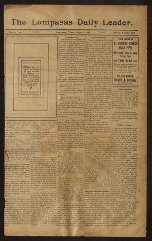 The Lampasas Daily Leader. (Lampasas, Tex.), Vol. 8, No. 2295, Ed. 1 Tuesday, August 1, 1911