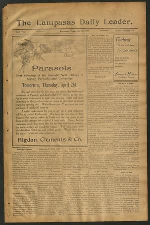 The Lampasas Daily Leader. (Lampasas, Tex.), Vol. 6, No. 1588, Ed. 1 Wednesday, April 21, 1909