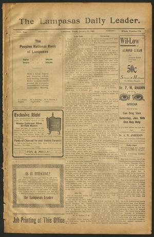 The Lampasas Daily Leader. (Lampasas, Tex.), Vol. 5, No. 1504, Ed. 1 Wednesday, January 13, 1909