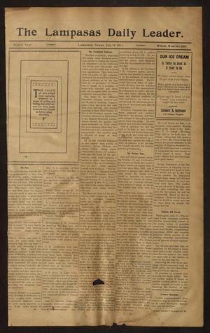 The Lampasas Daily Leader. (Lampasas, Tex.), Vol. 8, No. 2283, Ed. 1 Tuesday, July 18, 1911