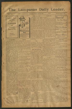 The Lampasas Daily Leader. (Lampasas, Tex.), Vol. 6, No. 1595, Ed. 1 Friday, April 30, 1909