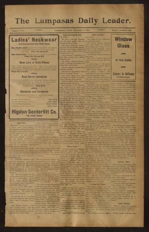 The Lampasas Daily Leader. (Lampasas, Tex.), Vol. 8, No. 3081, Ed. 1 Thursday, November 9, 1911