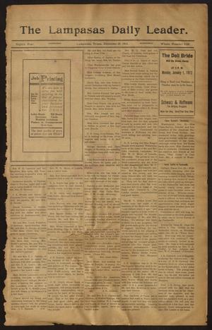 The Lampasas Daily Leader. (Lampasas, Tex.), Vol. 8, No. 3120, Ed. 1 Wednesday, December 27, 1911