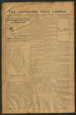 The Lampasas Daily Leader. (Lampasas, Tex.), Vol. 6, No. 1580, Ed. 1 Monday, April 12, 1909