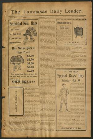 The Lampasas Daily Leader. (Lampasas, Tex.), Vol. 6, No. 1750, Ed. 1 Friday, October 29, 1909