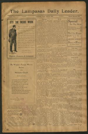 The Lampasas Daily Leader. (Lampasas, Tex.), Vol. 6, No. 1594, Ed. 1 Thursday, April 29, 1909