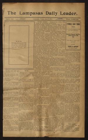 The Lampasas Daily Leader. (Lampasas, Tex.), Vol. 8, No. 2291, Ed. 1 Thursday, July 27, 1911