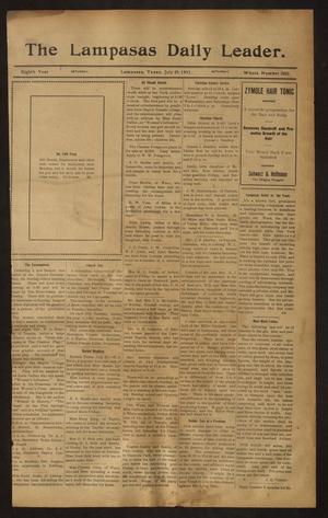 The Lampasas Daily Leader. (Lampasas, Tex.), Vol. 8, No. 2293, Ed. 1 Saturday, July 29, 1911