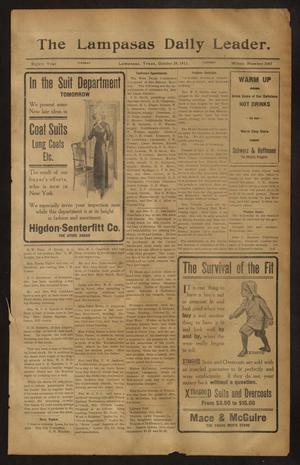 The Lampasas Daily Leader. (Lampasas, Tex.), Vol. 8, No. 3067, Ed. 1 Tuesday, October 24, 1911