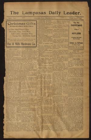 The Lampasas Daily Leader. (Lampasas, Tex.), Vol. 8, No. 3117, Ed. 1 Friday, December 22, 1911