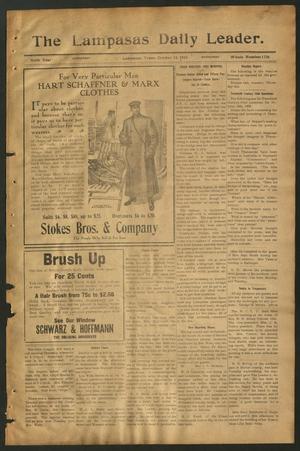 The Lampasas Daily Leader. (Lampasas, Tex.), Vol. 6, No. 1736, Ed. 1 Wednesday, October 13, 1909