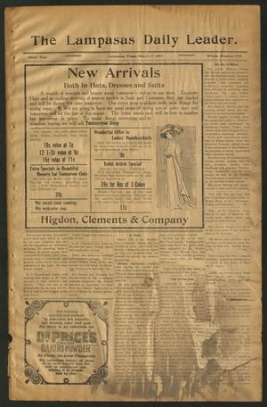 The Lampasas Daily Leader. (Lampasas, Tex.), Vol. 6, No. 1558, Ed. 1 Wednesday, March 17, 1909