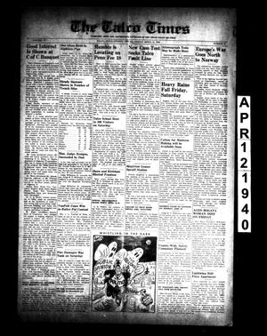 Primary view of object titled 'The Talco Times (Talco, Tex.), Vol. 5, No. 9, Ed. 1 Friday, April 12, 1940'.