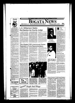 Primary view of object titled 'Bogata News (Bogata, Tex.), Vol. 83, No. 41, Ed. 1 Thursday, January 20, 1994'.