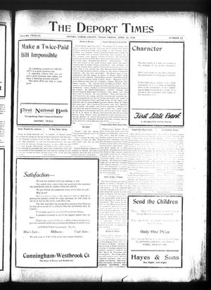 The Deport Times (Deport, Tex.), Vol. 12, No. 12, Ed. 1 Friday, April 23, 1920