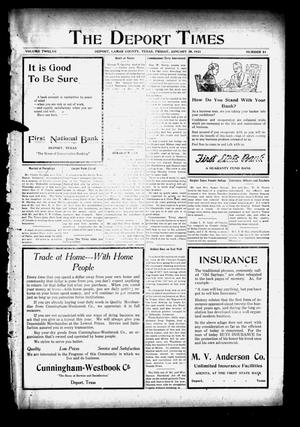 The Deport Times (Deport, Tex.), Vol. 12, No. 51, Ed. 1 Friday, January 28, 1921
