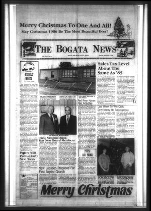 Primary view of object titled 'The Bogata News (Bogata, Tex.), Vol. 76, No. 13, Ed. 1 Thursday, December 25, 1986'.