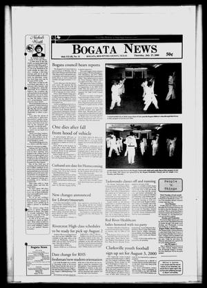 Primary view of object titled 'Bogata News (Bogata, Tex.), Vol. 90, No. 11, Ed. 1 Thursday, July 27, 2000'.
