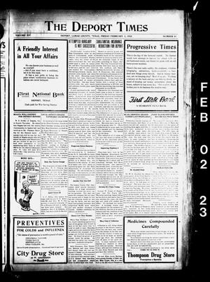 The Deport Times (Deport, Tex.), Vol. 14, No. 51, Ed. 1 Friday, February 2, 1923