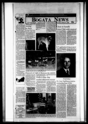 Primary view of object titled 'Bogata News (Bogata, Tex.), Vol. 91, No. 36, Ed. 1 Thursday, January 31, 2002'.