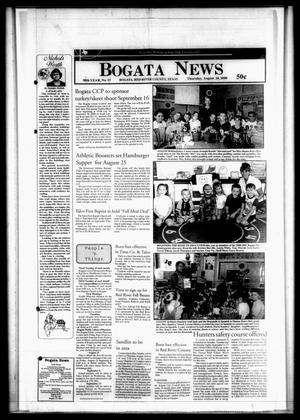 Primary view of object titled 'Bogata News (Bogata, Tex.), Vol. 90, No. 15, Ed. 1 Thursday, August 24, 2000'.