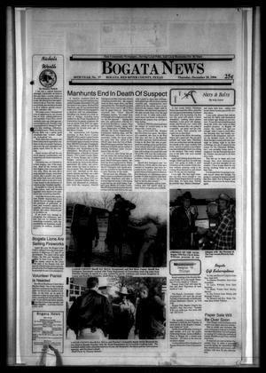 Primary view of object titled 'Bogata News (Bogata, Tex.), Vol. 84, No. 38, Ed. 1 Thursday, December 29, 1994'.