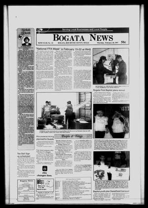 Primary view of object titled 'Bogata News (Bogata, Tex.), Vol. 86, No. 43, Ed. 1 Thursday, February 20, 1997'.