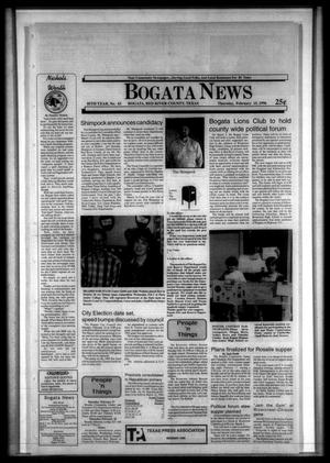 Bogata News (Bogata, Tex.), Vol. 85, No. 43, Ed. 1 Thursday, February 15, 1996