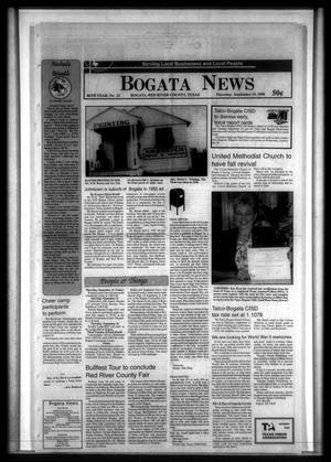 Bogata News (Bogata, Tex.), Vol. 86, No. 22, Ed. 1 Thursday, September 19, 1996