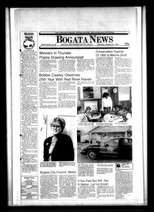 Bogata News (Bogata, Tex.), Vol. 82, No. 40, Ed. 1 Thursday, January 21, 1993