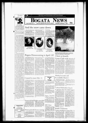 Primary view of object titled 'Bogata News (Bogata, Tex.), Vol. 91, No. 37, Ed. 1 Thursday, February 7, 2002'.