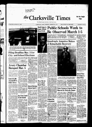 Primary view of object titled 'The Clarksville Times (Clarksville, Tex.), Vol. 99, No. 5, Ed. 1 Thursday, February 25, 1971'.