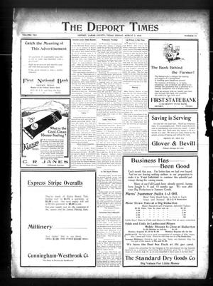 The Deport Times (Deport, Tex.), Vol. 10, No. 31, Ed. 1 Friday, August 2, 1918