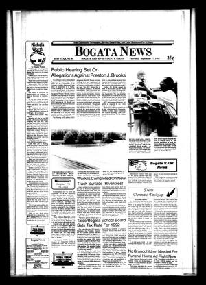 Bogata News (Bogata, Tex.), Vol. 81, No. 44, Ed. 1 Thursday, September 17, 1992