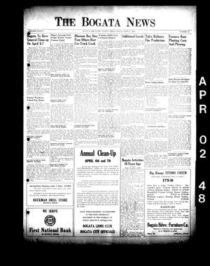 The Bogata News (Bogata, Tex.), Vol. 37, No. 22, Ed. 1 Friday, April 2, 1948