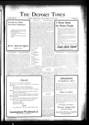 The Deport Times (Deport, Tex.), Vol. 12, No. 26, Ed. 1 Friday, July 30, 1920