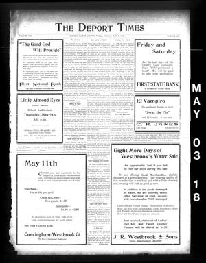 The Deport Times (Deport, Tex.), Vol. 10, No. 18, Ed. 1 Friday, May 3, 1918