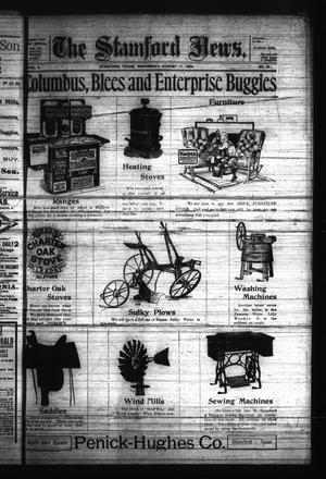 Primary view of object titled 'The Stamford News. (Stamford, Tex.), Vol. 5, No. 25, Ed. 1 Wednesday, August 17, 1904'.