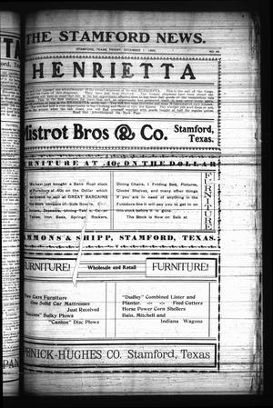 The Stamford News. (Stamford, Tex.), Vol. [6], No. 40, Ed. 1 Friday, December 1, 1905
