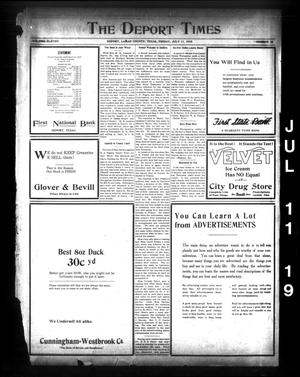 The Deport Times (Deport, Tex.), Vol. 11, No. 28, Ed. 1 Friday, July 11, 1919