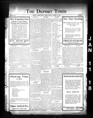 The Deport Times (Deport, Tex.), Vol. 10, No. 2, Ed. 1 Friday, January 11, 1918