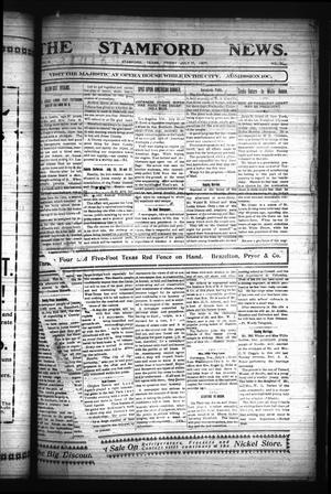 The Stamford News. (Stamford, Tex.), Vol. 8, No. 21, Ed. 1 Friday, July 19, 1907