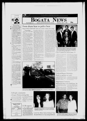 Primary view of object titled 'Bogata News (Bogata, Tex.), Vol. 91, No. 3, Ed. 1 Thursday, June 7, 2001'.