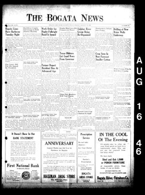 The Bogata News (Bogata, Tex.), Vol. 35, No. 42, Ed. 1 Friday, August 16, 1946