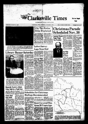 Primary view of object titled 'The Clarksville Times (Clarksville, Tex.), Vol. 99, No. 37, Ed. 1 Thursday, November 4, 1971'.