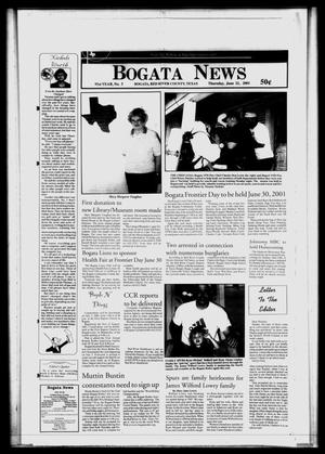 Primary view of object titled 'Bogata News (Bogata, Tex.), Vol. 91, No. 5, Ed. 1 Thursday, June 21, 2001'.