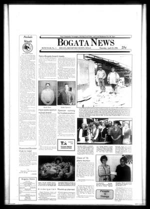 Bogata News (Bogata, Tex.), Vol. 86, No. 1, Ed. 1 Thursday, April 25, 1996
