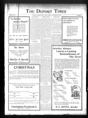 Primary view of object titled 'The Deport Times (Deport, Tex.), Vol. 10, No. 51, Ed. 1 Friday, December 20, 1918'.